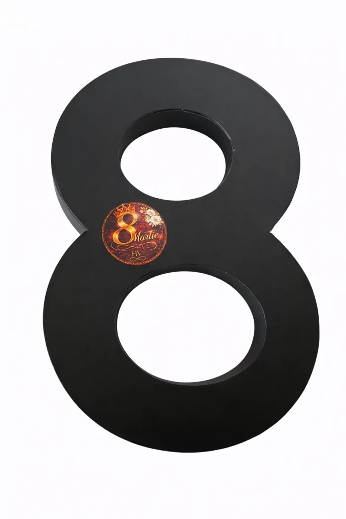 Flower box 8 cu trandafiri de săpun - vedere de sus