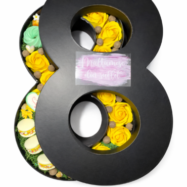 Flower box 8 Joy Premium - decorațiuni ceramice colorate