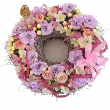 Aranjament decorativ masă cu tillandsia și flori premium