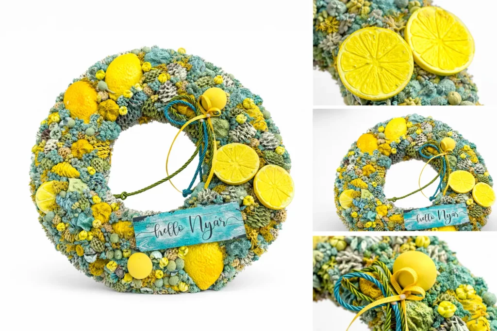 Coroniță vară Lemon Fresh - detaliu elemente naturale