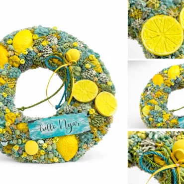 Coroniță vară Lemon Fresh - detaliu elemente naturale